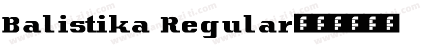 Balistika Regular字体转换